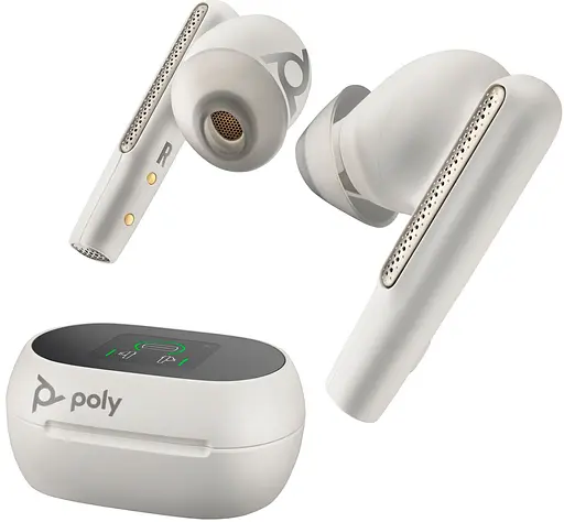 Наушники TWS Poly Voyager Free 60+ Earbuds + BT700A + TSCHC White - фото 3