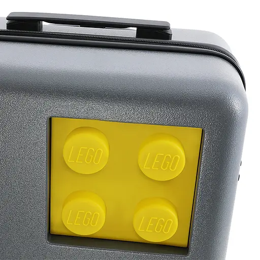 Валіза LEGO Brick 2x2 Trolley S 40 л темно-сіра з жовтою вставкою (20152-1962) - фото 7