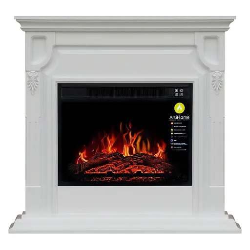 Каминокомплект угловой ArtiFlame TORONTO AF23S БЕЛЫЙ БЬЯНКО - фото 2