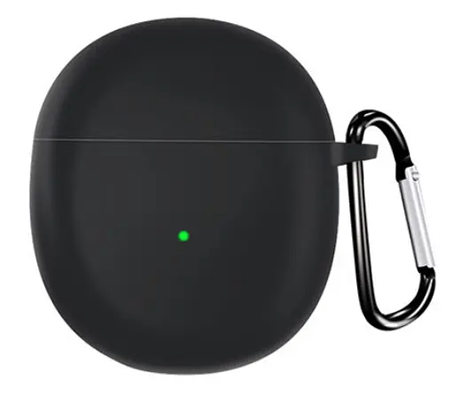 Чохол-накладка DK Silicone Candy Friendly з карабіном для OnePlus Buds (black) - фото 2