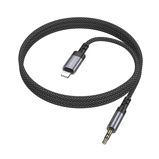 Аудіокабель Borofone BL24 Graceful digital audio conversion cable iP Сірий - фото 3
