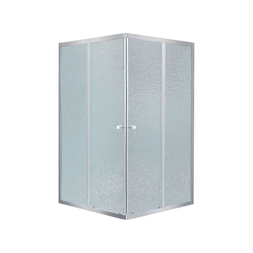 Душова кабіна Lidz Wawel SC90x90.SAT.LOW.FR, скло Frost 4 мм без піддона, Універсальна, матовий - фото 1