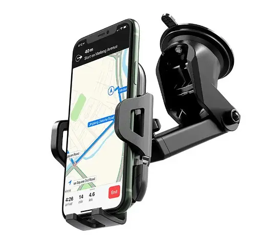 Автодержатель с зажимами Hoco CA76 магнитный автомобильный держатель для мобильного телефона в авто на присоске - фото 1