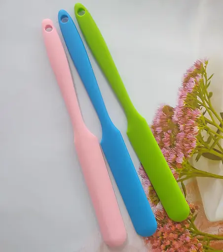 Шпатель кондитерский силиконовый лопатка кондитерская для торта 24 см, Kitchen Master Красный 87104 - фото 8