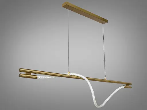 Современная светодиодная люстра шланг, 15W, бронзовая люстра на тросах - фото 1