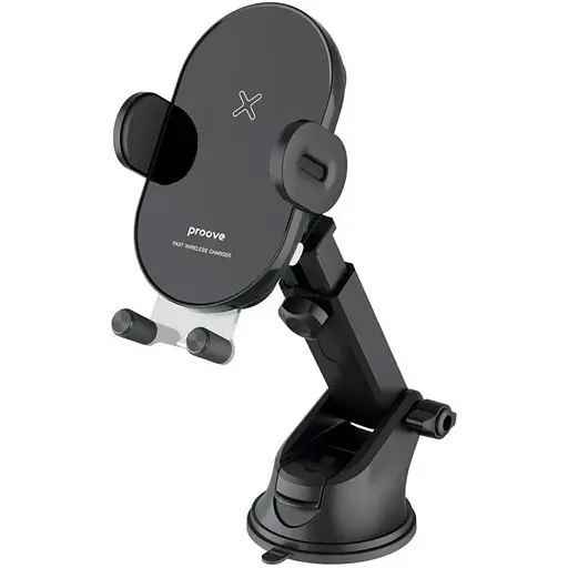 Автотримач із бездротовою зарядкою Proove Rounded Energy 15W (WHRE15010001) [136225] - фото 2