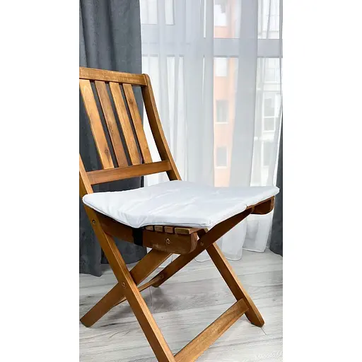 Водовідштовхувальна подушка на стілець Сірий однотонний (2 шт.) - фото 3