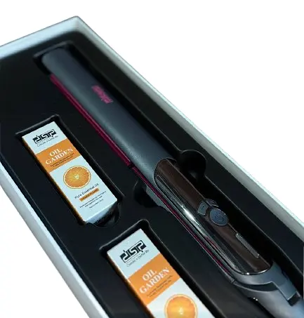 Випрямляч для волосся DSP 10265 з керамічним покриття з LED дисплеєм Сірий - фото 6