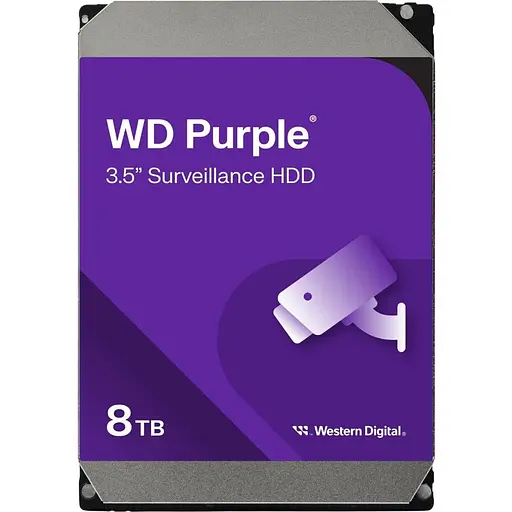 Жорсткий диск 3.5" Western Digital Purple 8 TB SATA 256 MB (Western Digital85PURZ) [141092]