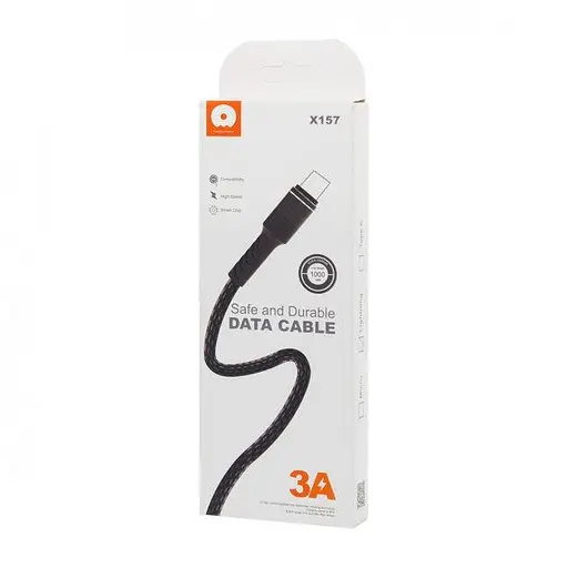 Кабель WUW X157 type-c 3A Черный - фото 2