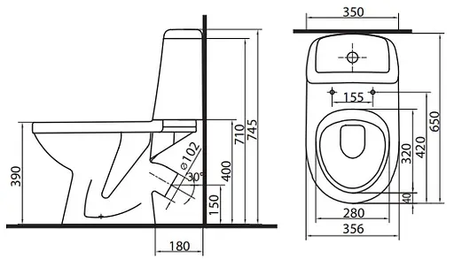 Унитаз-компакт Kolo Solo 79232000 с сидением полипропилен, Белый - фото 2