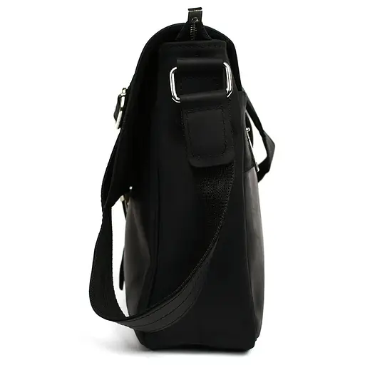 Мужская сумка через плечо Tarwa из черной крейзи хорс 36.5х30х11 см sum0028290 - фото 8