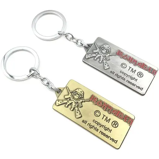 Брелок рок гурту Iron Maiden Залізна діва лого IM 25.105 - фото 4