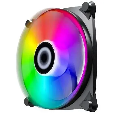 Вентилятор 120 мм GameMax Big Bowl чорний 120х120х25 мм ARGB підсвічування 1200 об/хв 28.8 дБ 3-pin/Molex/3-pin ARGB - фото 1