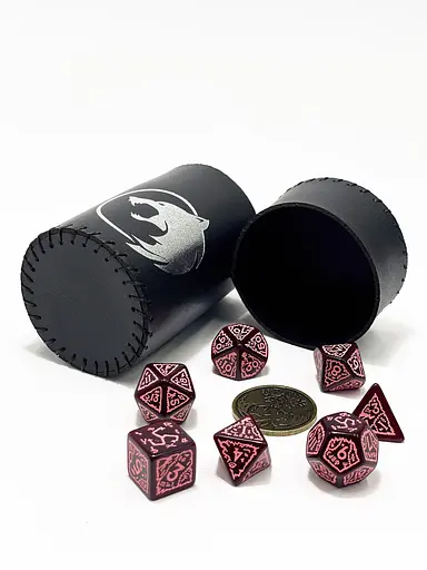 Настольная игра Планета Ігор Чаша для кубиков Волк (черная) (Dice cup Wolf black) (pi-dc007) - фото 7