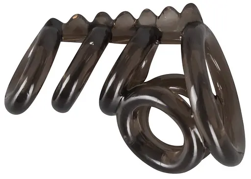 Насадка на пенис Bad Kitty Naughty Toys Cock And Ball Ring 6.5 см черный - фото 2