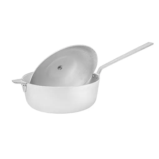 Алюминиевый сотейник с литыми ручками и крышкой 4 л, Полімет 86944 - фото 3