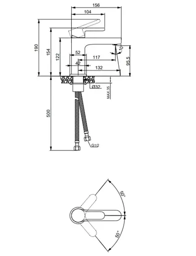 Смеситель для раковины Lidz Astra 001F LDAST001FCRM48085 - фото 9