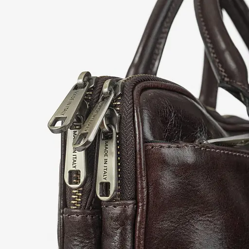 Шкіряна чоловіча сумка VIRGINIA CONTI 35х25х8 см sum0023804 - фото 7