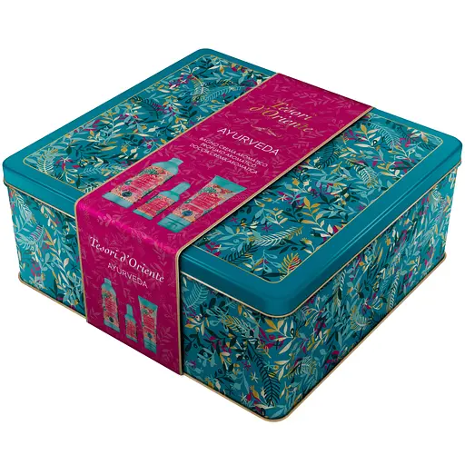 Подарочный набор Tesori d'Oriente Ayurveda Крем-гель для ванны 500 мл + Крем-гель для душа 250 мл + Туалетная вода 100 мл