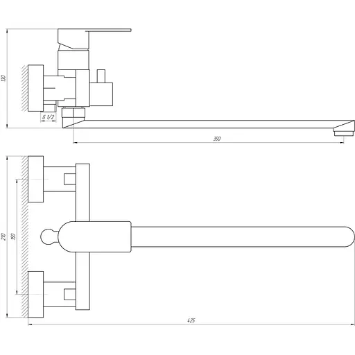 Смеситель для ванны TOPAZ SARDINIA TS 08116-H19 - фото 4