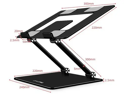 Підставка для ноутбука OfficePro 17,3" Black (LS111B) - фото 2