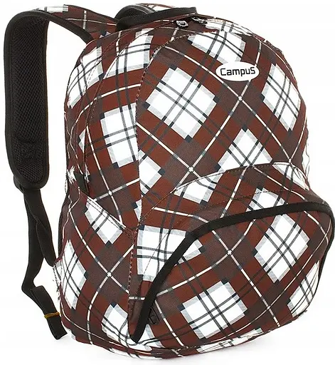 Небольшой городской рюкзак 15L City Cruiser в клетку Campus 36x26x12 см sum0021310 - фото 2