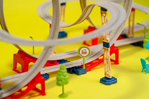 Ігровий набір Otamanko Хоробрий Паровозик трюкова залізна дорога 173 деталі - фото 4