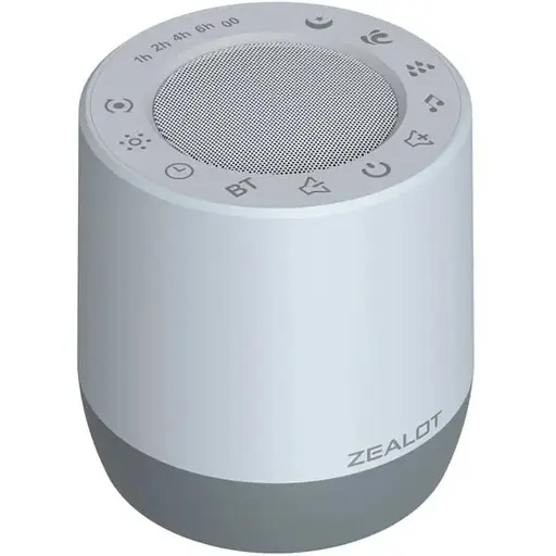 Портативна bluetooth колонка Zealot Z6 з LED підсвічуванням білий - фото 1