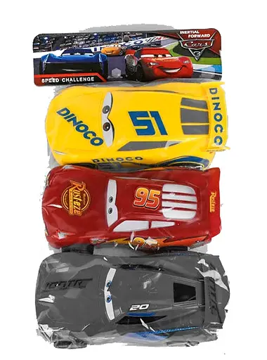 Набір машин Тачки 39788, инерция, 3шт, в пакете (6973355110165) - фото 2