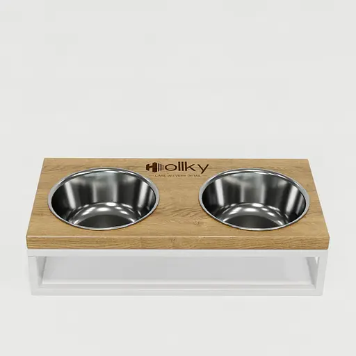 Hollky Base S — миски на підставці для маленьких собак та котів (2 × 0,45 л) - фото 3