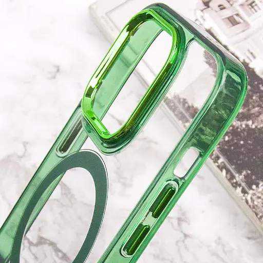 Чохол Epik TPU Iris with MagSafe для Apple iPhone 13 Pro 6.1 Зелений - фото 7