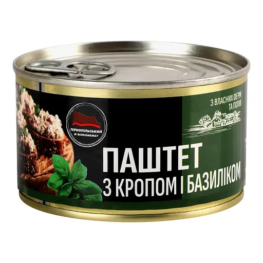 Уцінка. Паштет Тернопільський МК з кропом та базиліком 225 г (963072)