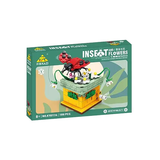 Конструктор Цветы и Комашки, подвижные элементы, (В ассортименте)