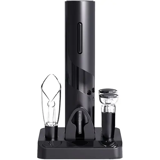 Набор винный Circle Joy Black Warrior Electric Wine Opener 5 in 1 Gift Set (CJ-TZ08)