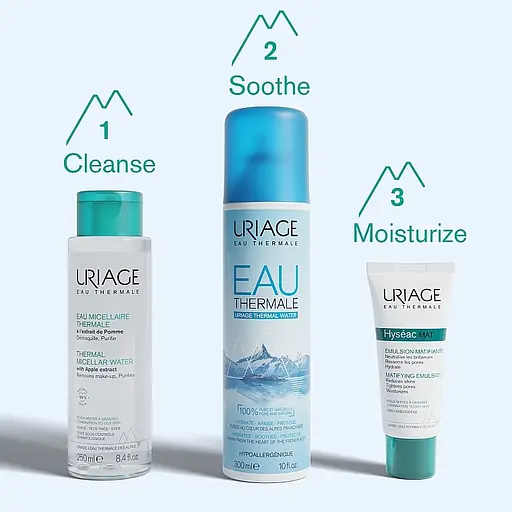 Мицеллярная термальная вода Uriage Очищение и гигиена для комбинированной и жирной кожи 250 мл - фото 5