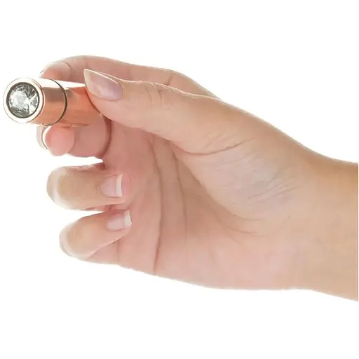 Вибропуля PowerBullet First-Class Bullet 2.5″ with Key Chain Pouch Rose Gold 9 режимов вибрации - фото 6
