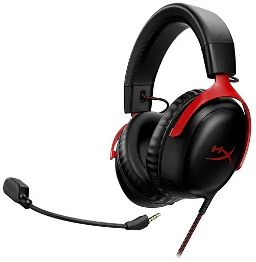 Наушники с микрофоном HyperX Cloud III Black/Red (727A9AA) - фото 1