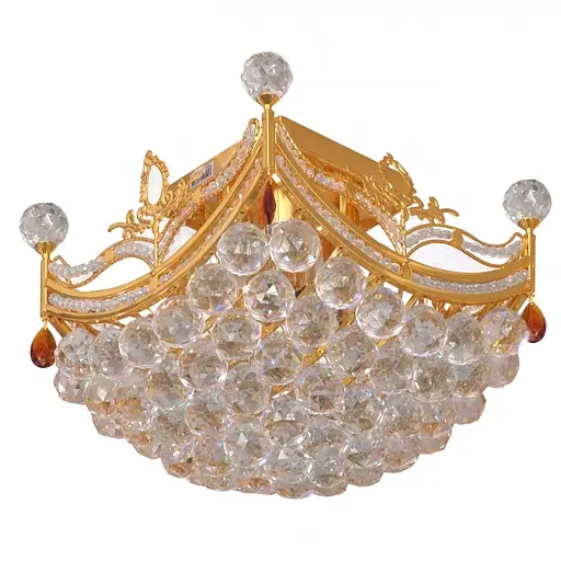 Потолочная хрустальная люстра Brille E14 40W G (BCL-282C/4)