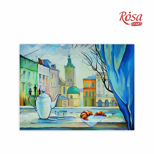 Полотно на картоне с контуром Rosa Start Города Львов 30×40 хлопок акрил - фото 2