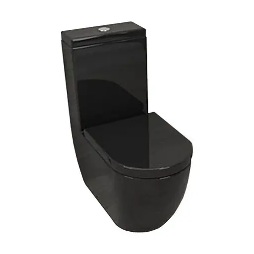 Унитаз-компакт Newark Modern Rimless 3822B NEW черный, Черный - фото 2