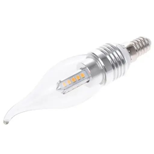 Лампа Brille світлодіодна LED E14, 5W 20 pcs WW CL37-A SMD2835 silver 220 В