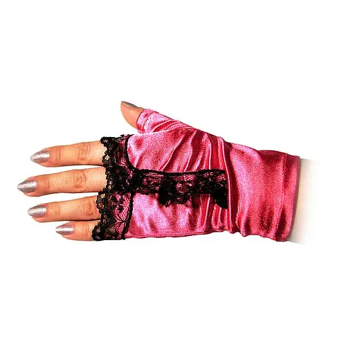 Рукавички-мітенки з гіпюром - фото 1