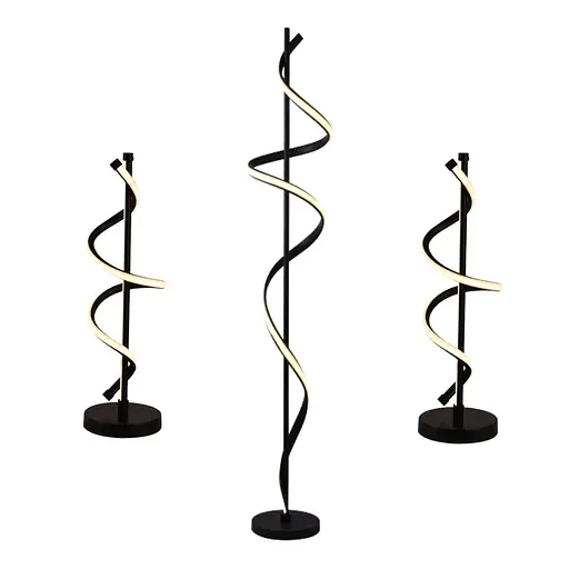 Комплект: Торшер LDD1001 BK + 2 Настільні лампи TD2014 BK