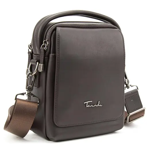 Шкіряна сумка через плече в коричневому кольорі Tavinchi TV-SM8-009C