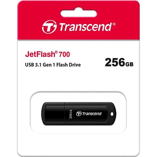 Флеш-накопичувач Transcend JetFlash 256GB USB 3.1 (TS256GJF700) (FFUFTR02107) - фото 3