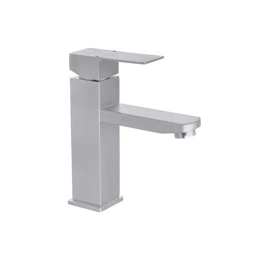 Смеситель для раковины Kroner KRP Edelstahl Kubus - ESG010 CV023009 Хром матовый - фото 1