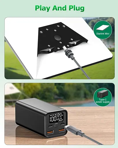 Кабель питания для Starlink Mini DC USB Type-C 3м (18644) - фото 4