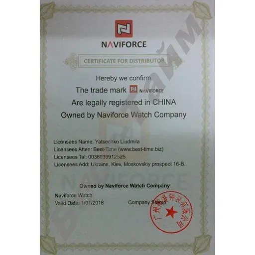 Мужские наручные часы Naviforce Tesla Black NF9153 - фото 10