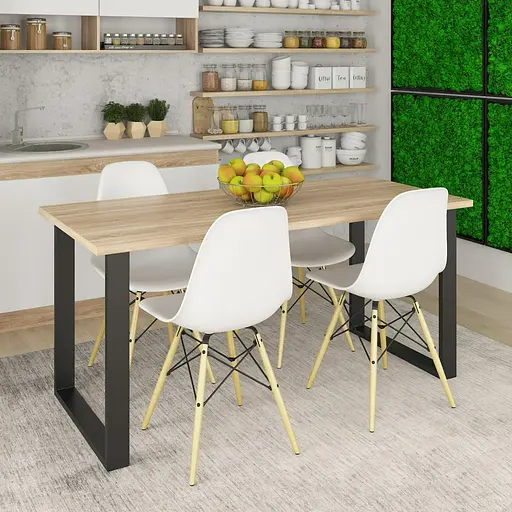 Стол кухонный id A-146 1600x740x740 мм Дуб сонома